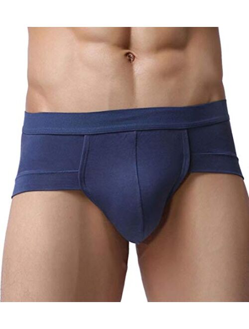 Hoerev Pack of 4 Men's Bamboo Fiber Briefs Underwear