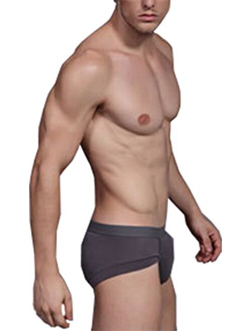 Hoerev Pack of 4 Men's Bamboo Fiber Briefs Underwear