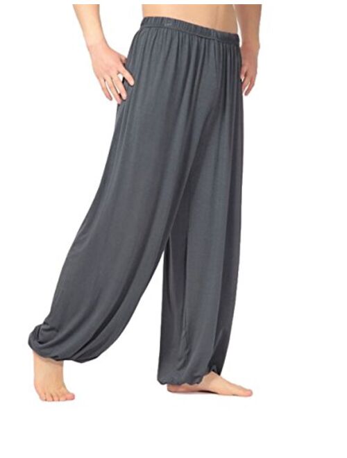 Hoerev Men Women Super Soft Yoga Pants Trousers Taiji Lounge Pant