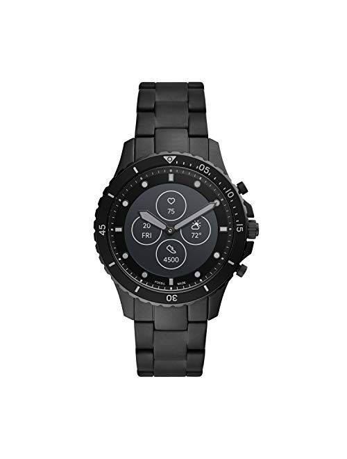 Fossil Men's FB-01 Dive-Inspired Hybrid Smartwatch HR with Always-On Readout Display, Heart Rate, Activity Tracking, Smartphone Notifications, Message Previews