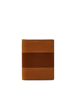 Men's Leather Slim Minimalist Bifold Front Pocket Wallet
