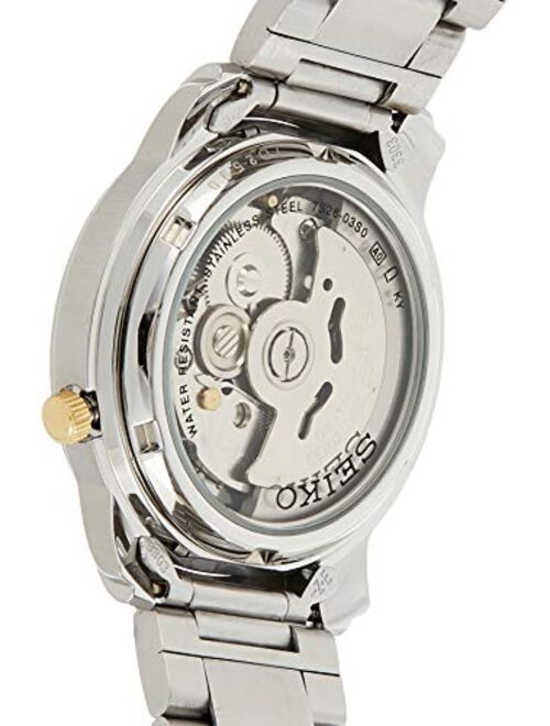 Seiko Mens Analogue Automatic Watch with Stainless Steel Strap SNKL81K1