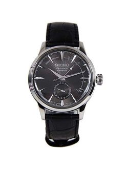 Mens Analogue Automatic Watch with Leather Strap SSA345J1