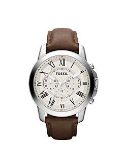 Mens Chronograph Quartz Watch with Leather Strap FS4735IE