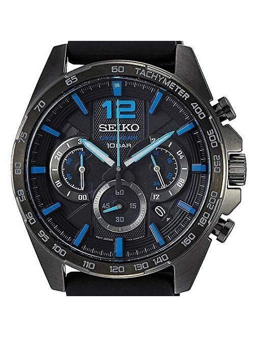 Seiko Quartz Watch SSB353P1 - Rubber Gents Quartz Chronograph