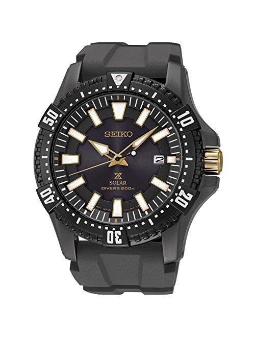 Seiko Men's SNE373P1 Solar Divers Black Watch