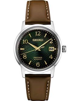 Presage Green SRPE45 Brown Leather Automatic Mens Watch