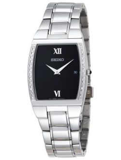 Men's SKP319 Diamond Dress Silver-Tone Watch