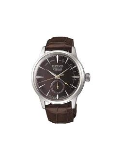 PRESAGE Power Reserve"Black Cat Martini" Brown Dial Leather Watch SSA393J1