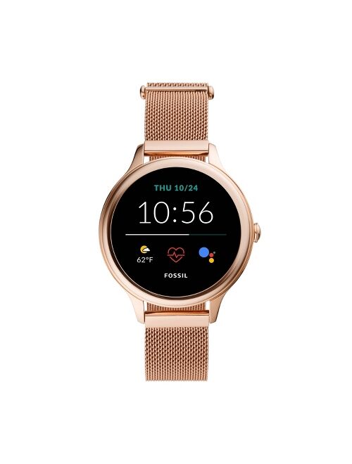 Fossil Gen 5E Smartwatch 42mm - Rose Gold-Tone Stainless Steel Mesh