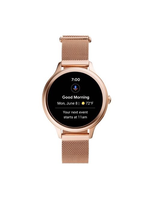 Fossil Gen 5E Smartwatch 42mm - Rose Gold-Tone Stainless Steel Mesh