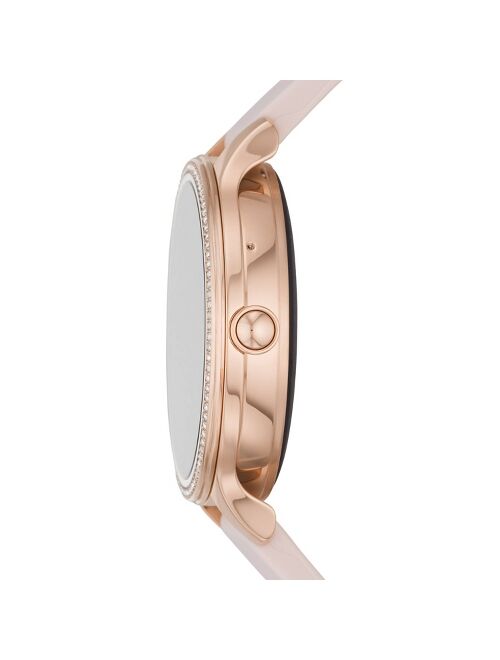 Fossil Women Gen 5E FTW6066 Smartwatch 42mm - Rose Gold-tone With Blush Silicone