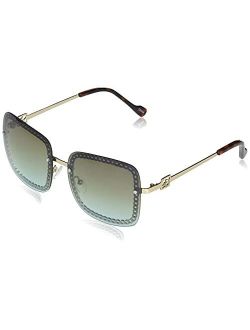 Women's J5903 Rimless UV Protective Square Sunglasses | Wear All-Year | The Gift of Glam, 60 mm