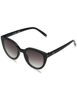 Women's J5961 Dazzling UV Protective Cat-Eye Sunglasses | Wear All-Year | Glam Gifts for Women, 56 mm