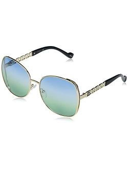 J5886 Mod UV Protective Round Metal Sunglasses | Wear All-Year | The Gift of Glam, 62 mm