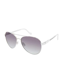 Women's J5999 Luxurious UV Protective Metal Aviator Sunglasses | Wear All-Year | The Gift of Glam, 59 mm