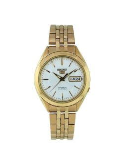 Men's SNKL26 Gold Plated Stainless Steel Analog with White Dial Watch