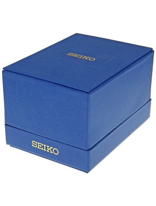 Seiko Men's SNAE43 Chronograph Multifunction Stainless Steel Black Dial Watch