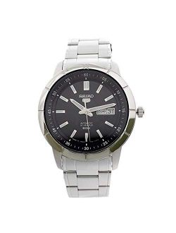 5 SNKN55J1 Men's Japan Stainless Steel Black Dial Day Date Automatic Watch