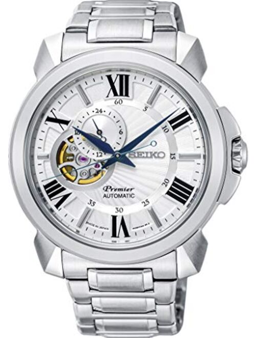 Seiko Premier Asignature Line Automatic Watch 4R39 SSA369J1 Men Light Gray