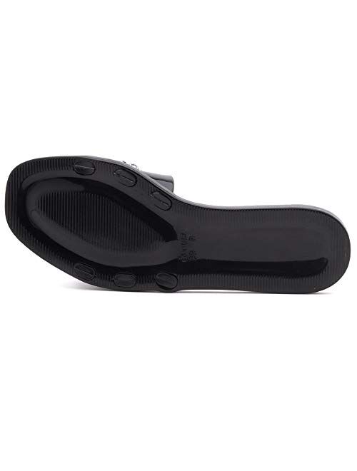 Herstyle Anabell Women’s Rhionestone slides Beach Jelly Sandals