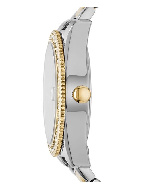 Fossil Women's Scarlette Two-Tone Stainless Steel Bracelet Watch 32mm