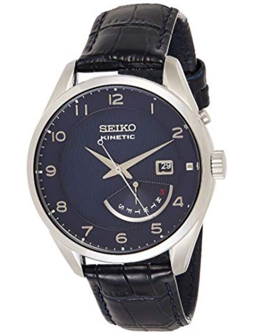 Seiko Men's Kinetic SRN061 Silver Stainless-Steel Fashion Watch