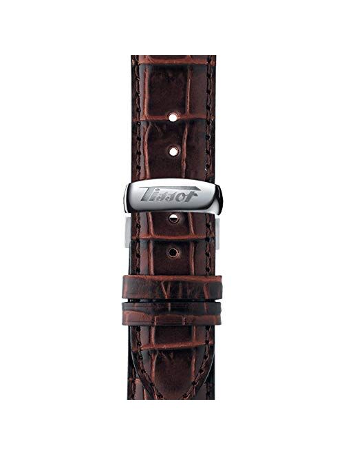 Tissot mens Viso Date stainless-steel Specialities Brown T0194301603101