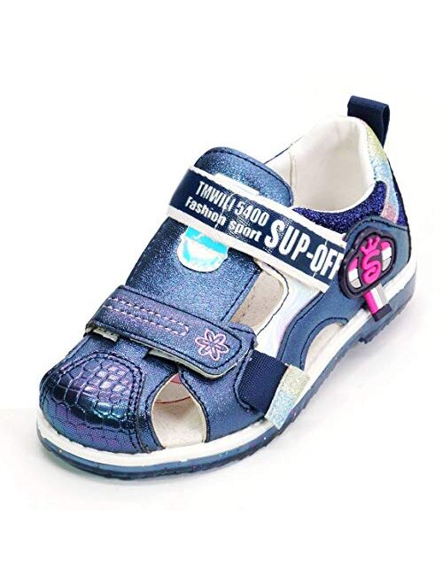 Childrens Boys Girls Outdoor Sport Shoes Closed Toe Kids Sports Sandals Girls Boys Sandals Summer Beach Sandals Beach Breathable Water Athletic Shoes Boys Girls Sandals for Toddler Kid