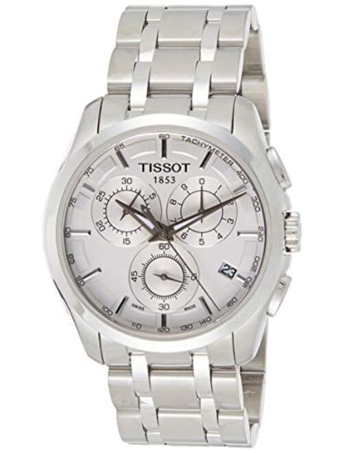 Tissot Men's 'Couturier' White Dial Stainless Steel Watch T035.617.11.031.00