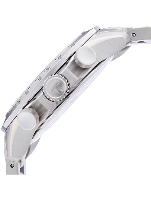 Tissot mens V8 Chrono Quartz Stainless Steel Casual Watch Grey T1064171104200