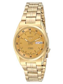 5 SNK574 SNK574J1 Men's Japan Gold Tone Stainless Steel Gold Dial Automatic Watch