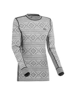 Women's Floke Base Layer Top - Long Sleeve Thermal Shirt