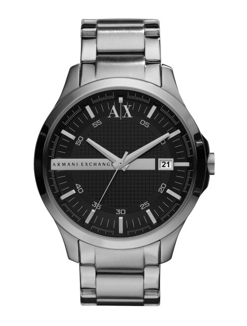 Armani Exchange Watch, Men's Stainless Steel Bracelet 46mm AX2103