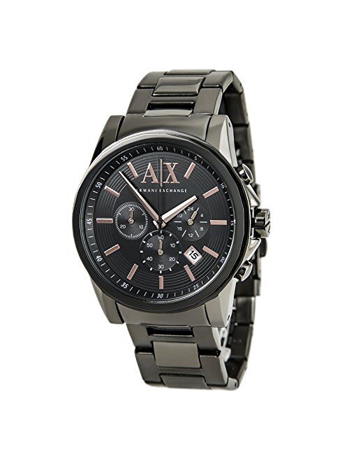 Armani Exchange Men's Grey IP Plated Stainless Steel Watch AX2086