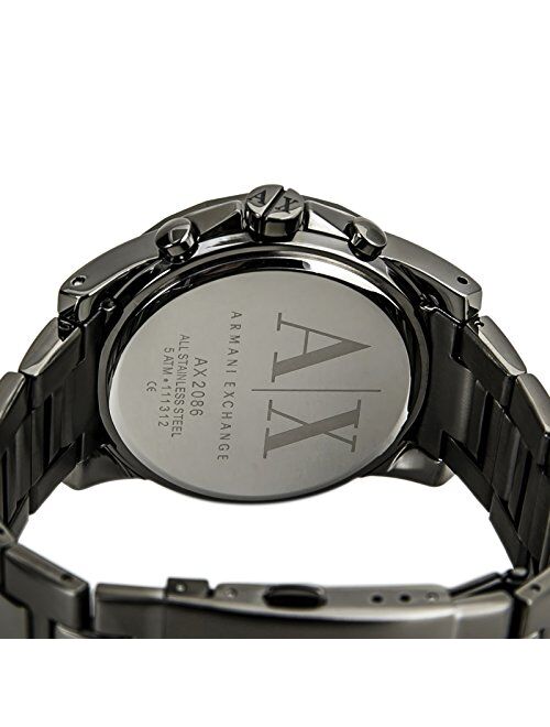 Armani Exchange Men's Grey IP Plated Stainless Steel Watch AX2086