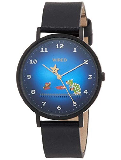 Seiko Men's Super Mario Brothers Black Limited Edition Quartz Watch #AGAK706