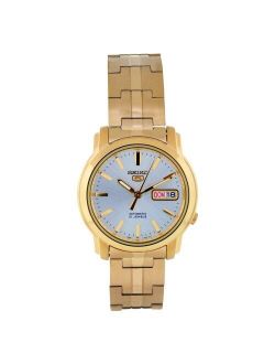 Men's SNKK74 Gold Plated Stainless Steel Analog with Silver Dial Watch