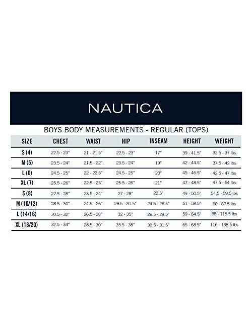 Nautica Boys' School Uniform Fleece Short
