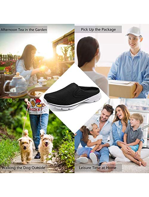 ChayChax Womens Mens Slip-on Mules House Slippers Shoes Comfortable Casual Indoor Outdoor Slippers Clogs Non Slip