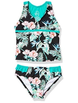 Girls' Two-Piece Bikini Swimsuit Bathing Suit