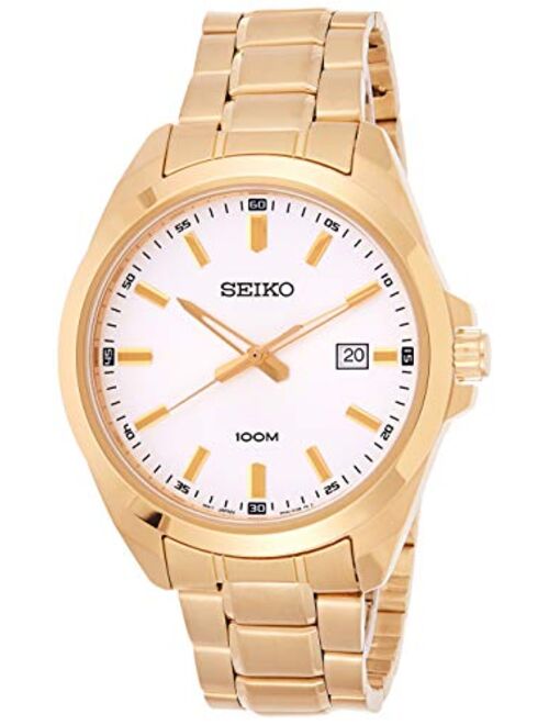 Seiko neo Classic Mens Analog Quartz Watch with Stainless Steel Bracelet SUR280P1