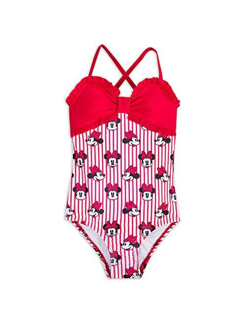 Disney Minnie Mouse Striped Swimsuit for Girls