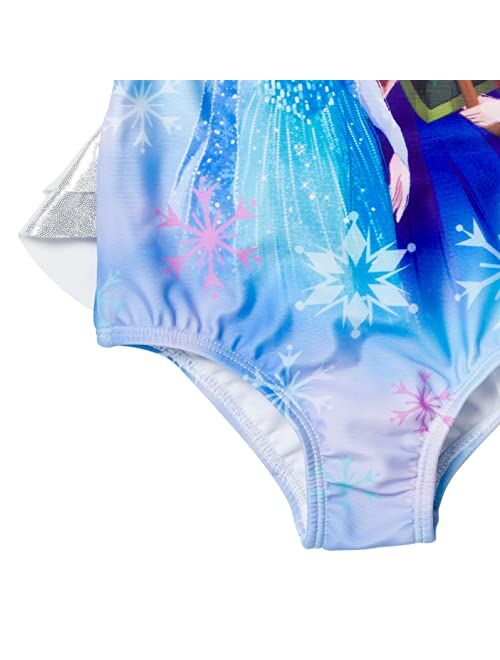 Disney Frozen Elsa Toddler Girls Ruffle One Piece Bathing Suit