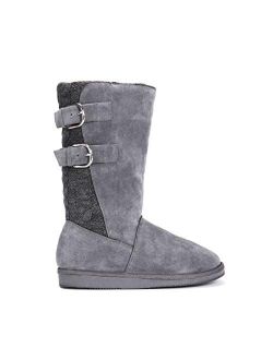 Women's Jean Boots-Grey Fashion