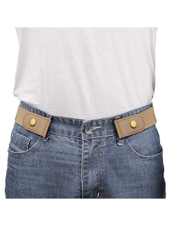 No Buckle Show Belt for Men Buckle Free Belt Belt Stretch for Jeans Pants 1.38 Inches Wide