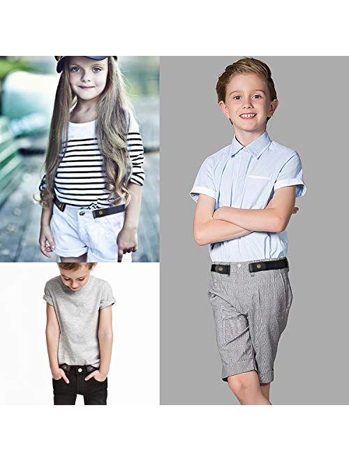 Buckle Free Belts Elastic Kids Toddler Belt, No Buckle Stretch Adjustable Belts for Girls Boys Back to School Supplies by WHIPPY
