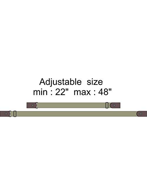 No Buckle Free Belt for Women and Men Comfortable Adjustable Invisible Stretch Waist Belt