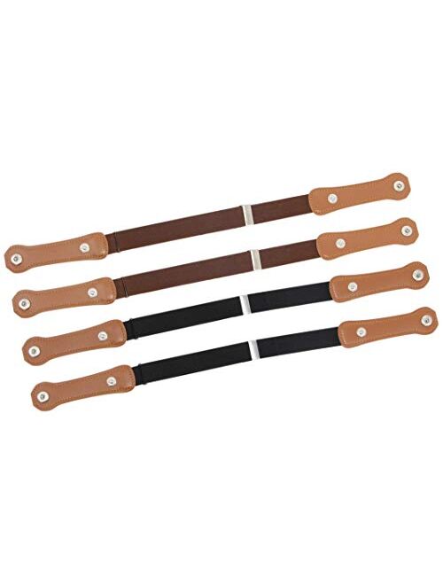 Kids No Buckle Belt (4-Pack) Designer Comfort for Boys and Girls | Elastic Stretch Fit | Supports Independent Toddlers