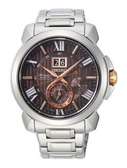 Premier Mens Analog Japanese Automatic Watch with Stainless Steel Bracelet SNP157P1